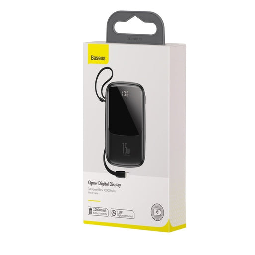 Преносима батерия с Lightning кабел Baseus Qpow 10000mAh 3A