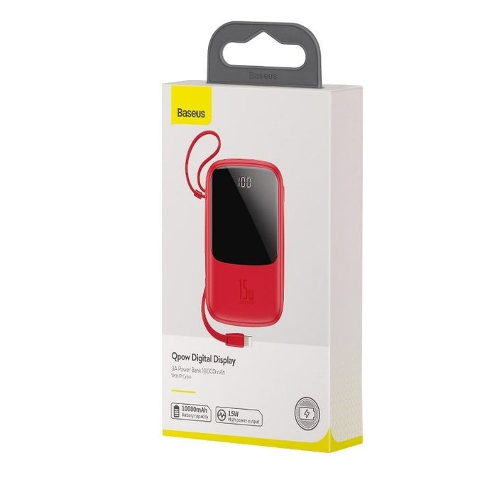 Преносима батерия с Lightning кабел Baseus Qpow 10000mAh 3A
