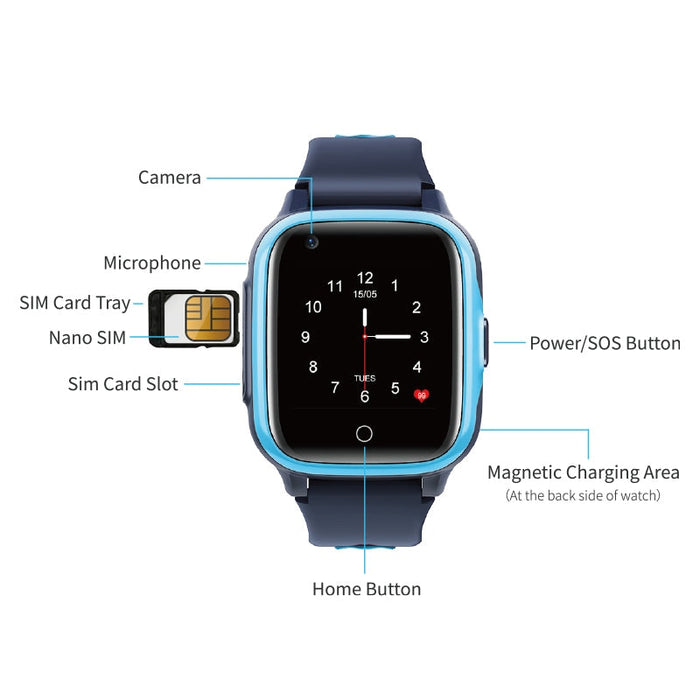 Смарт часовник за деца и ученици детски Vektros VM31