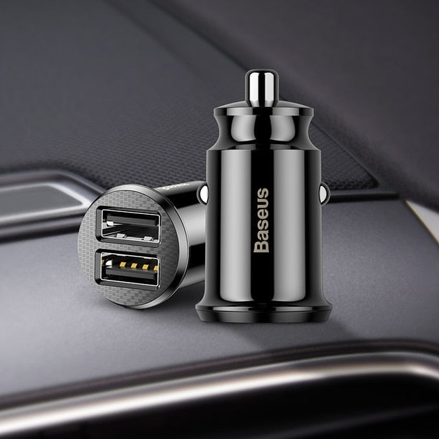 Смарт мини USB зарядно за кола Baseus Quick Charge 4.0+ 5A 