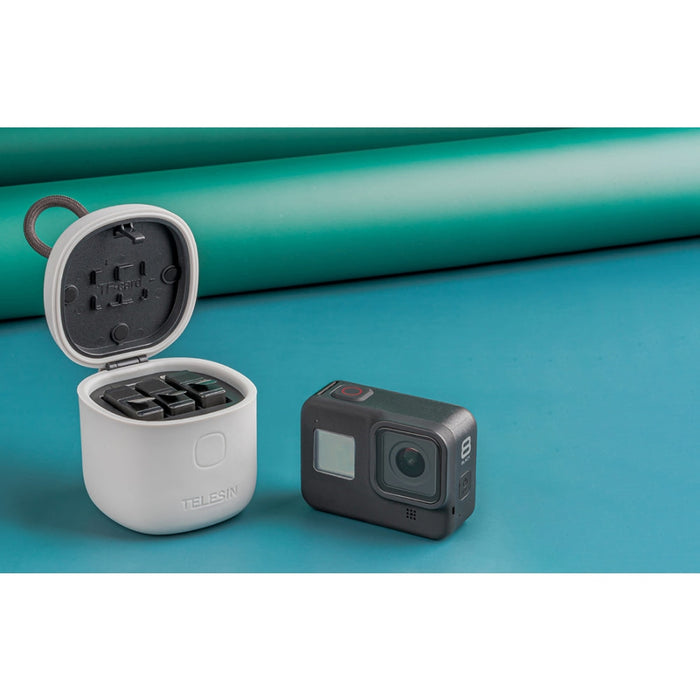 TELESIN Водоустойчиво тройно зарядно устройство за GoPro 