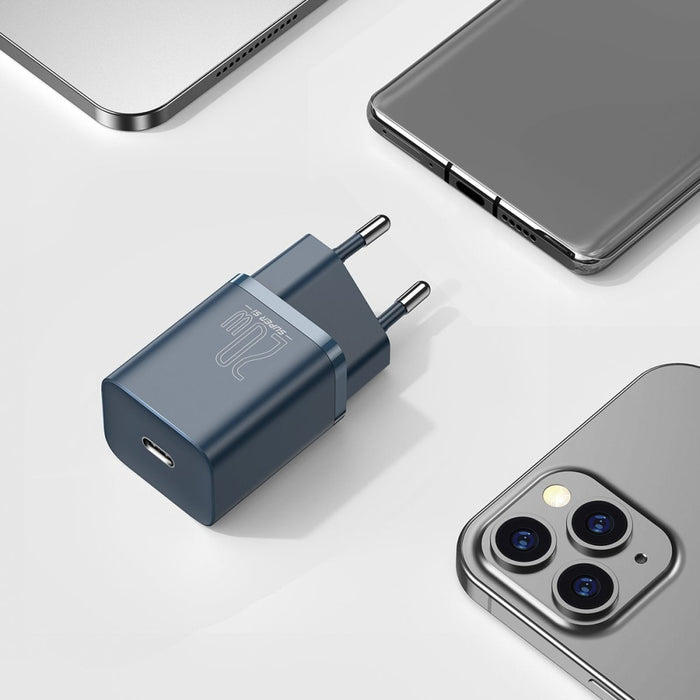 Зарядно + 1m USB-C към Lightning кабел Baseus Super Si Quick