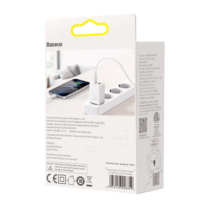 Зарядно Baseus Super Si Pro USB + USB-C 30W