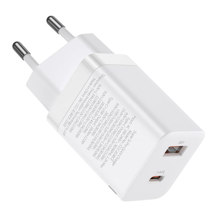 Зарядно Baseus Super Si Pro USB + USB-C 30W