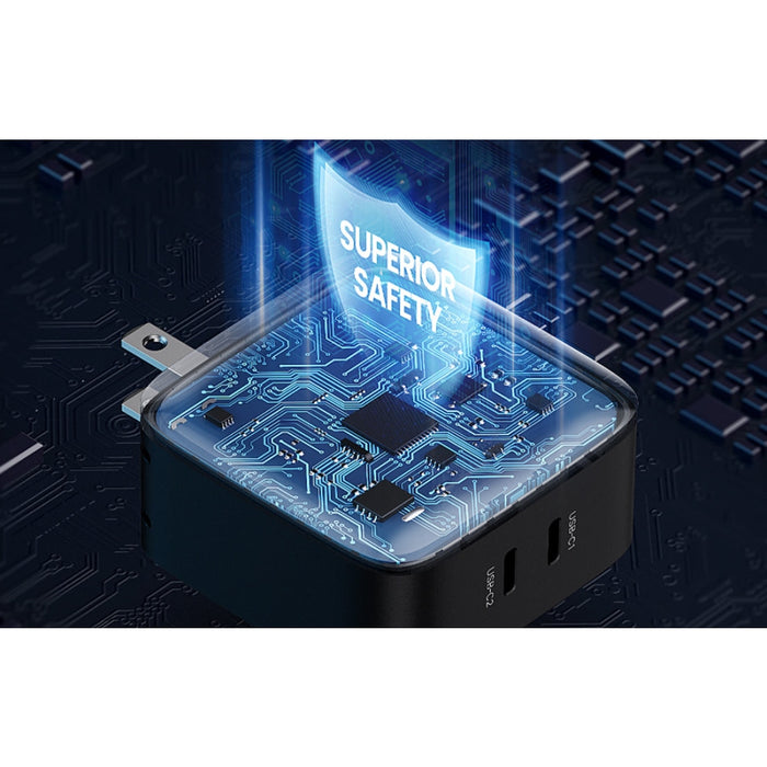 Зарядно UGREEN CD216 2xUSB-C 66W PD