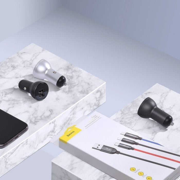 Зарядно за кола Baseus 2x USB 4.8A 24W