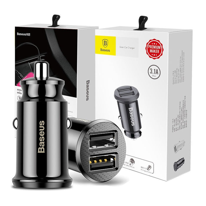 Зарядно за кола Baseus Grain 2x USB 5V 3.1A