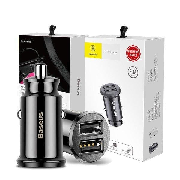 Зарядно за кола Baseus Grain 2x USB 5V 3.1A