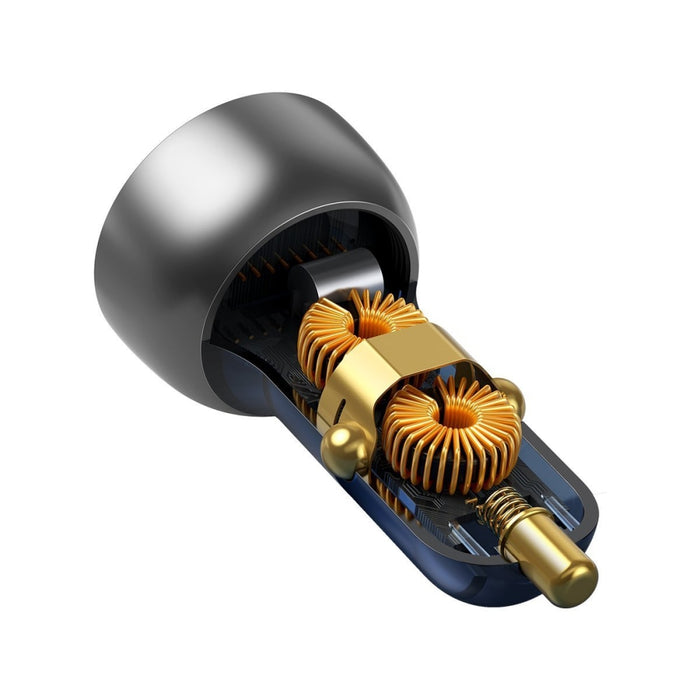 Зарядно за кола със специфичен цифров дисплей Baseus USB +