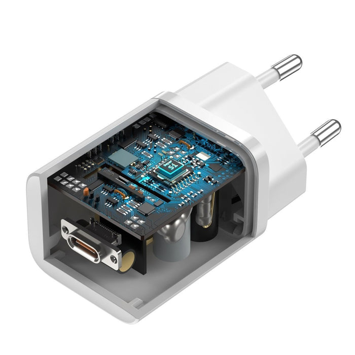 Зарядно+кабел Baseus Super Si Quick 1C 25W USB-C към USB-C