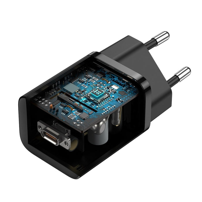 Зарядно+кабел Baseus Super Si Quick 1C 25W USB-C към USB-C