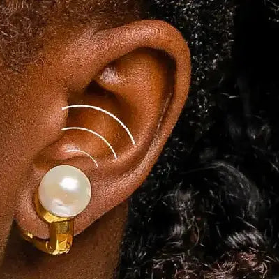 Безжични слушалки приличащи на обеци с перли Nova H1