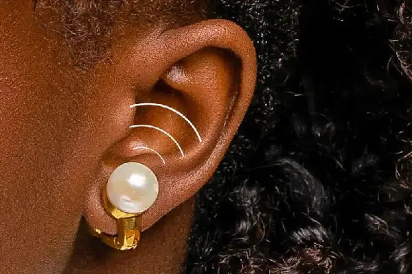 Безжични слушалки приличащи на обеци с перли Nova H1