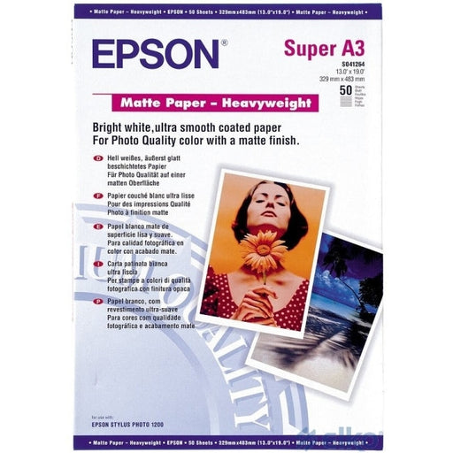 Хартия Epson Matte Paper Heavy Weight DIN A3+ 167g/m2 50