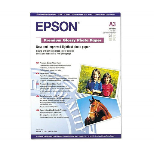 Хартия Epson Premium Glossy Photo Paper DIN A3 255g/m2 20
