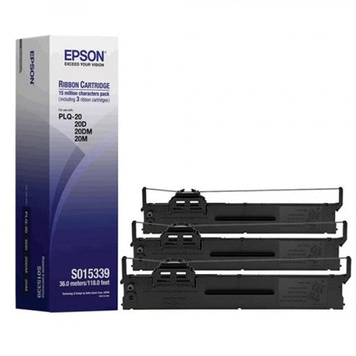 Консуматив Epson Black Fabric Ribbon 3 Pack PLQ-20/20M