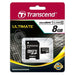 Памет Transcend 8GB microSDHC (with adapter Class 10)