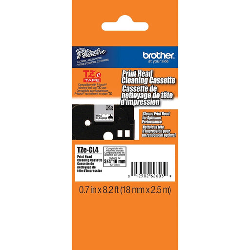 Консуматив Brother TZe-CL4 18mm Head Cleaning Tape 18mm x
