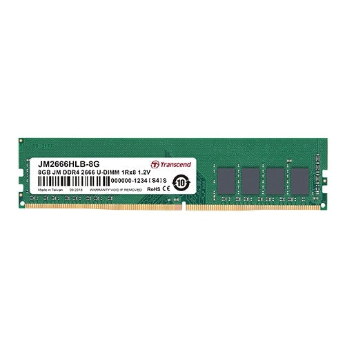 Памет Transcend 4GB 288pin U-DIMM DDR4 2666 1Rx8 512Mx8 CL19