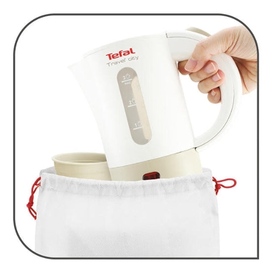 Електрическа кана Tefal KO120130 TRAVEL CITY2 0.5L white &