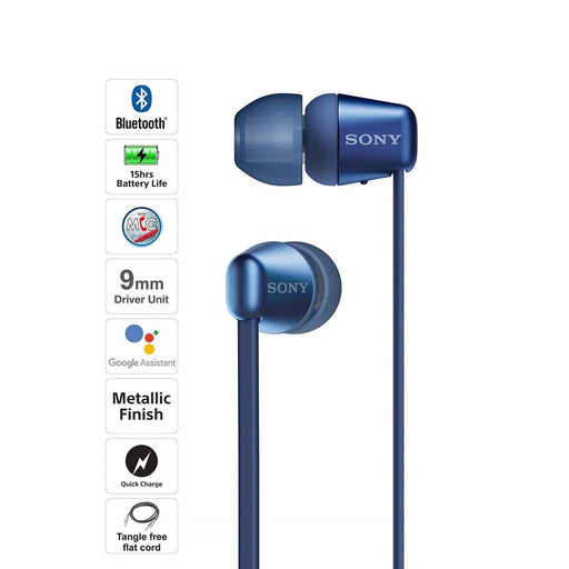 Слушалки Sony Headset WI-C310 blue