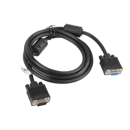 Кабел Lanberg VGA M/F extension cable 1.8m shielded ferrite