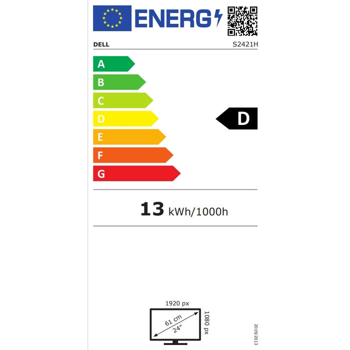 Монитор Dell S2421H 23.8 LED edgelight system IPS AG FullHD