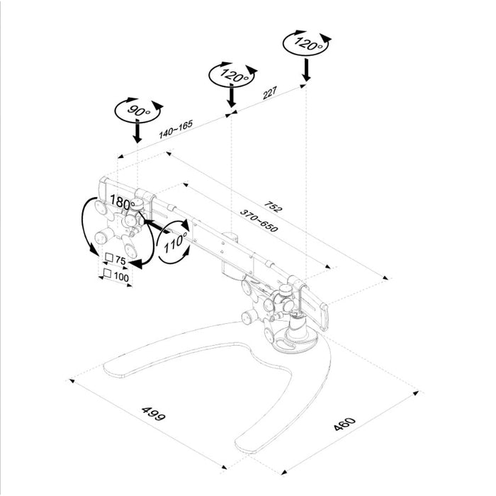 Стойка Neomounts by NewStar Flat Screen Desk Mount