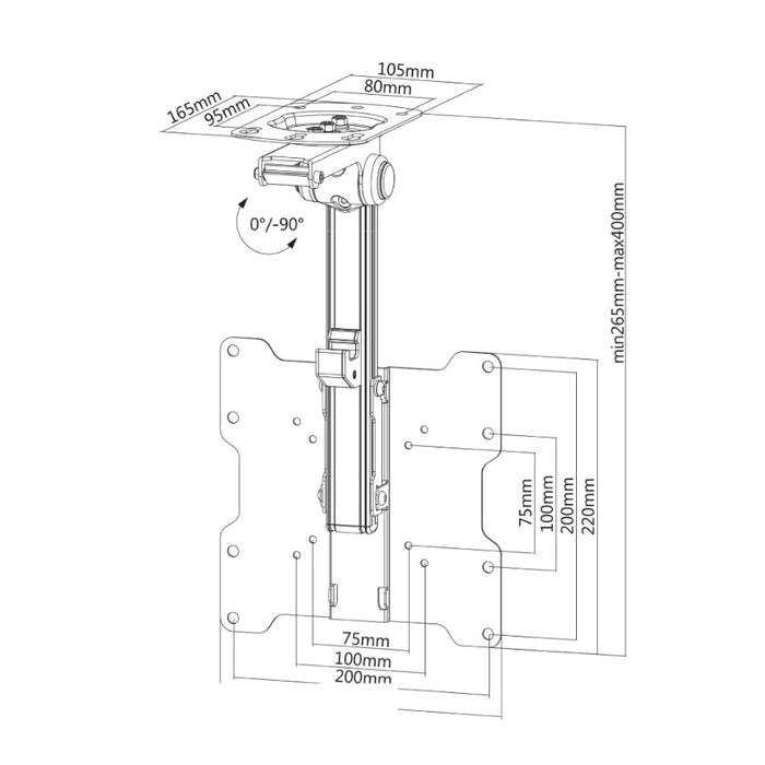 Стойка Neomounts by NewStar Flat Screen Ceiling Mount