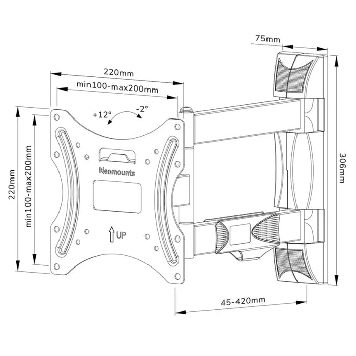 Стойка Neomounts by Newstar Screen Wall Mount (full motion 3