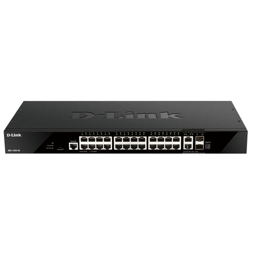 Комутатор D-Link 24 ports GE + 2 10GE ports + 2 SFP+ Smart