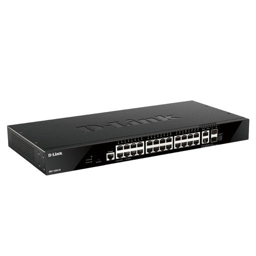 Комутатор D-Link 24 ports GE + 2 10GE ports + 2 SFP+ Smart