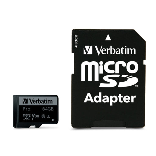 Памет Verbatim micro SDXC 64GB Pro Class 10 UHS-I