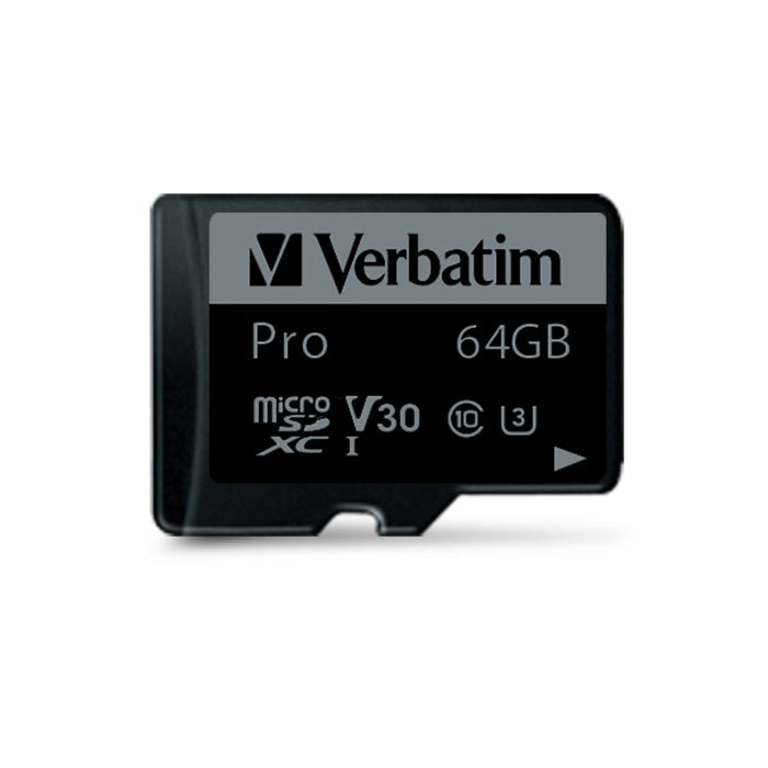 Памет Verbatim micro SDXC 64GB Pro Class 10 UHS-I