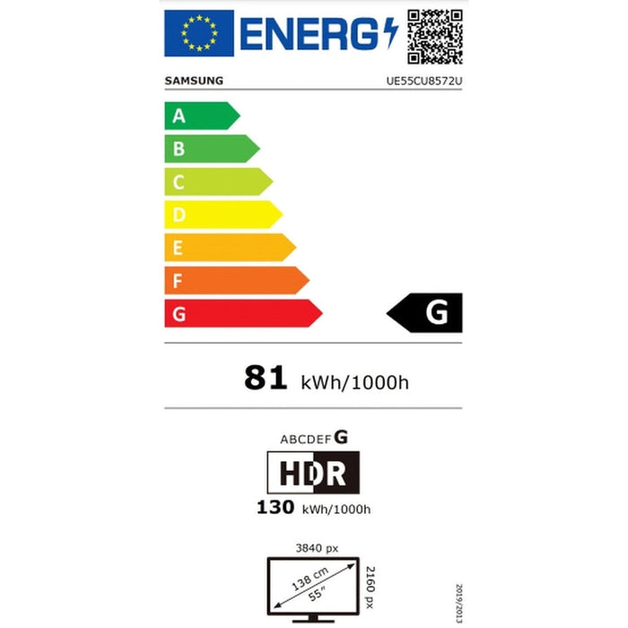 Телевизор Samsung 55 55CU8572 4K UHD LED TV SMART 3xHDMI