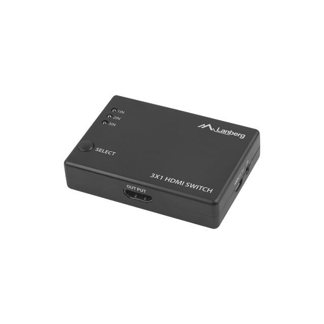 Адаптер Lanberg Video Switch 3x HDMI + Micro USB port +