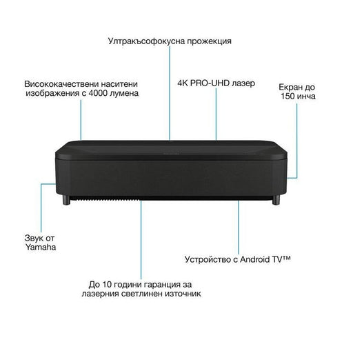 Мултимедиен проектор Epson EH-LS800B 3LCD Laser 4K PRO-UHD