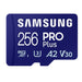 Памет Samsung 256GB micro SD Card PRO Plus with Adapter