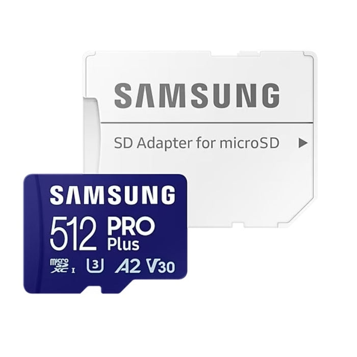 Памет Samsung 512GB micro SD Card PRO Plus with Adapter