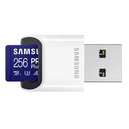 Памет Samsung 256GB micro SD Card PRO Plus with USB Reader