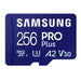 Памет Samsung 256GB micro SD Card PRO Plus with USB Reader