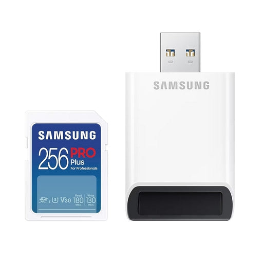 Памет Samsung 256GB SD PRO Plus + USB Reader Class10 Read