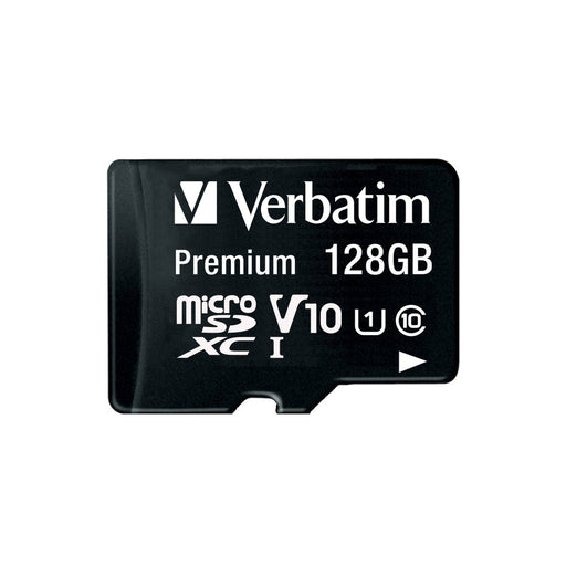 Памет Verbatim micro SDXC 128GB Class 10 (Incl. Adaptor)