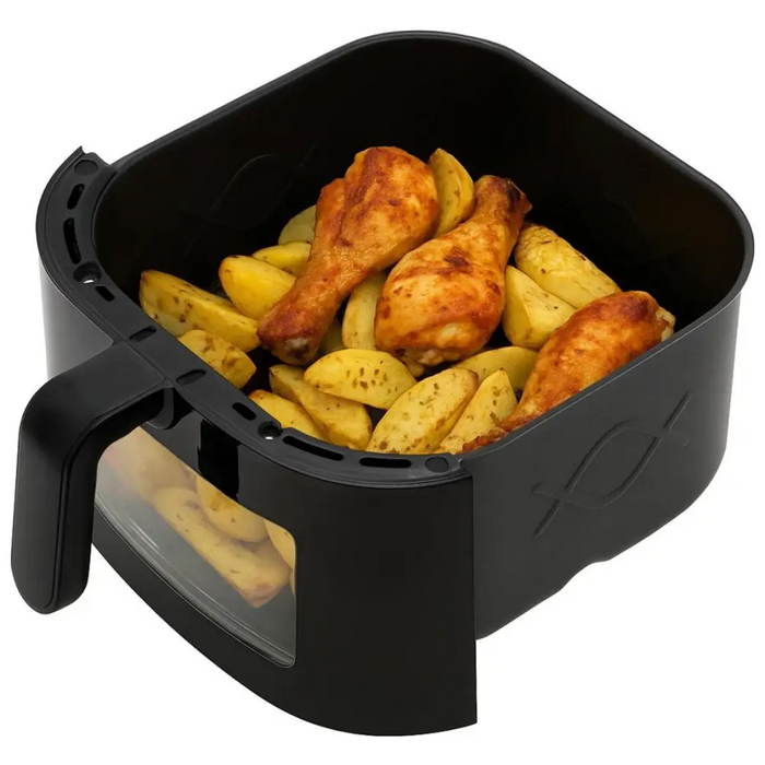 Фритюрник Adler AD 6318 с горещ въздух 8 л черен