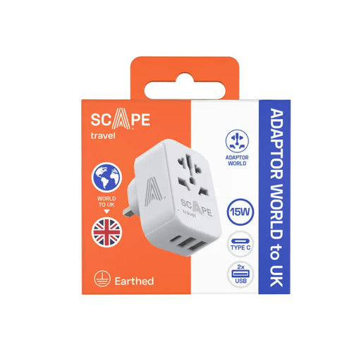 Щепсел крадец Scape Travel 830C-UK Пластмаса 150 W