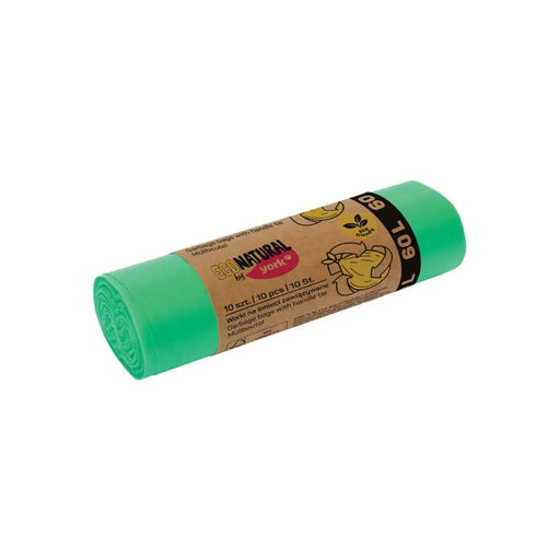 ТОРБИ ЗА ОТПАДЪЦИ С ВРЪЗКА 60 L 10БР YORK ECO NATURAL