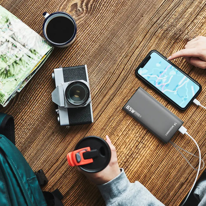 Преносима батерия Powerbank Wozinsky K65 + 65W 30000mAh 2x