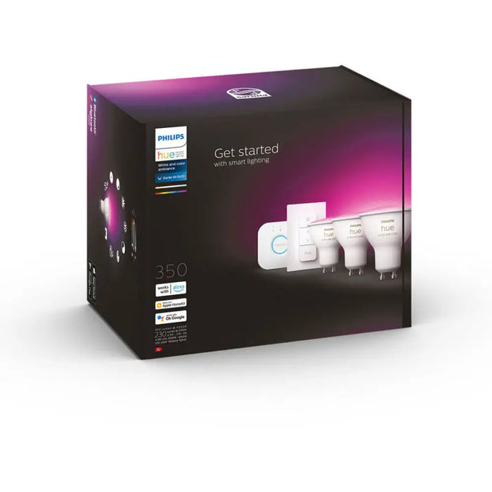 НАЧАЛЕН KОМПЛЕKT LED КРУШКА GU10 4.3W 3 БРОЯ PHILIPS HUE