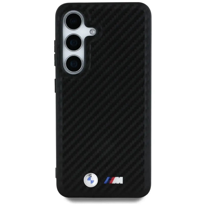 Кожен калъф BMW Carbon MagSafe за Samsung Galaxy S25