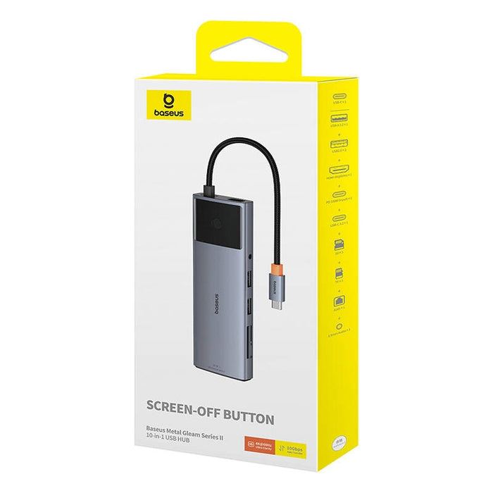 10в1 хъб Baseus Metal Gleam II Series USB-C към 1x HDMI